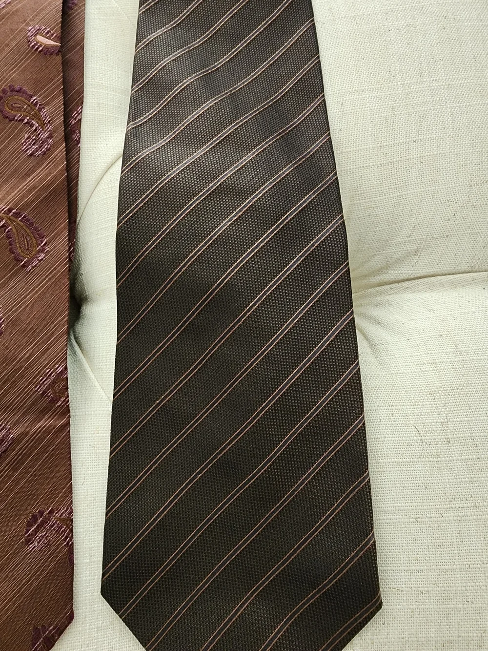 Banana Republic Brown Tie with Nordstrom Robert Talbot And Zanzara Tie